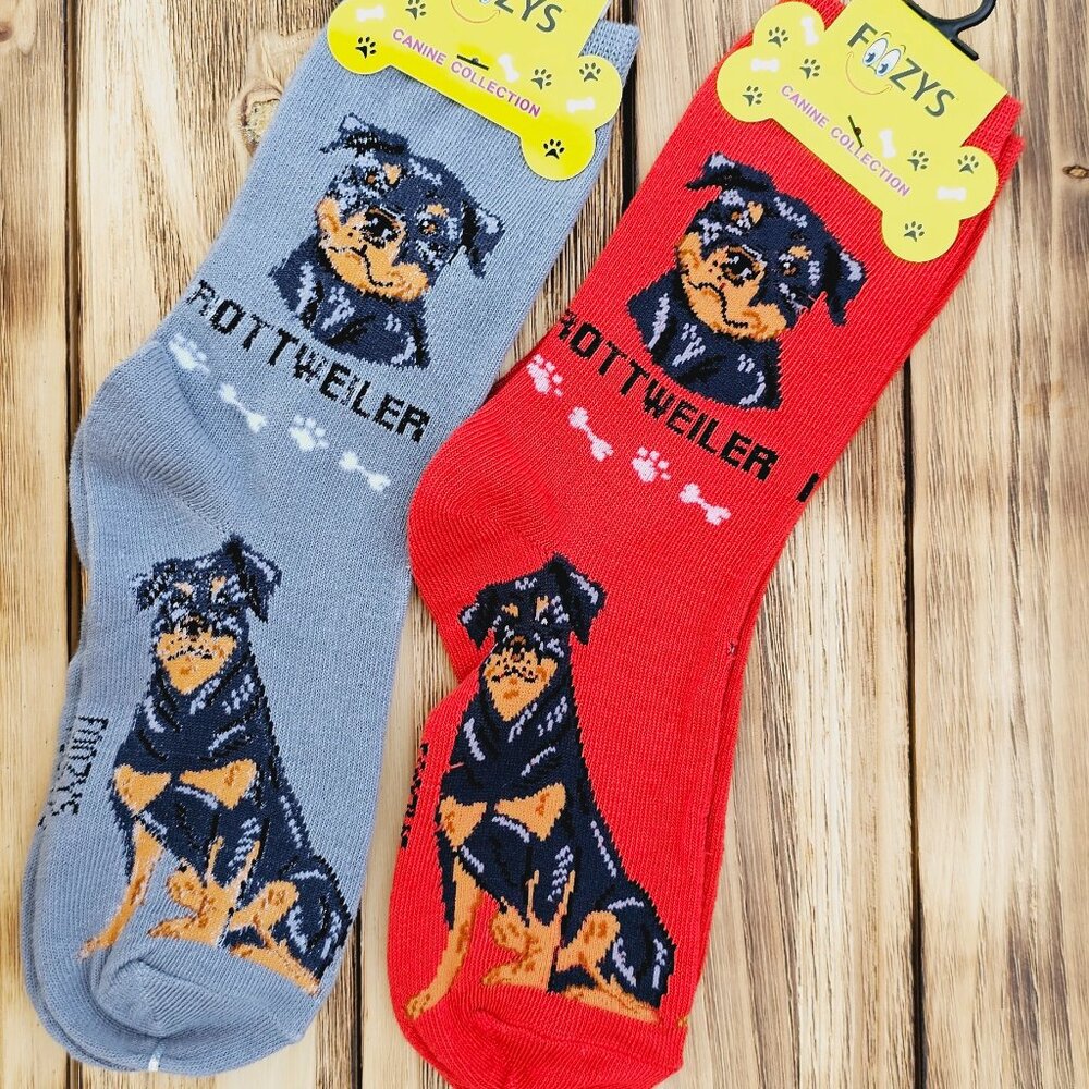 SOLD OUT - Rottweiler Unisex Crew Canine Socks